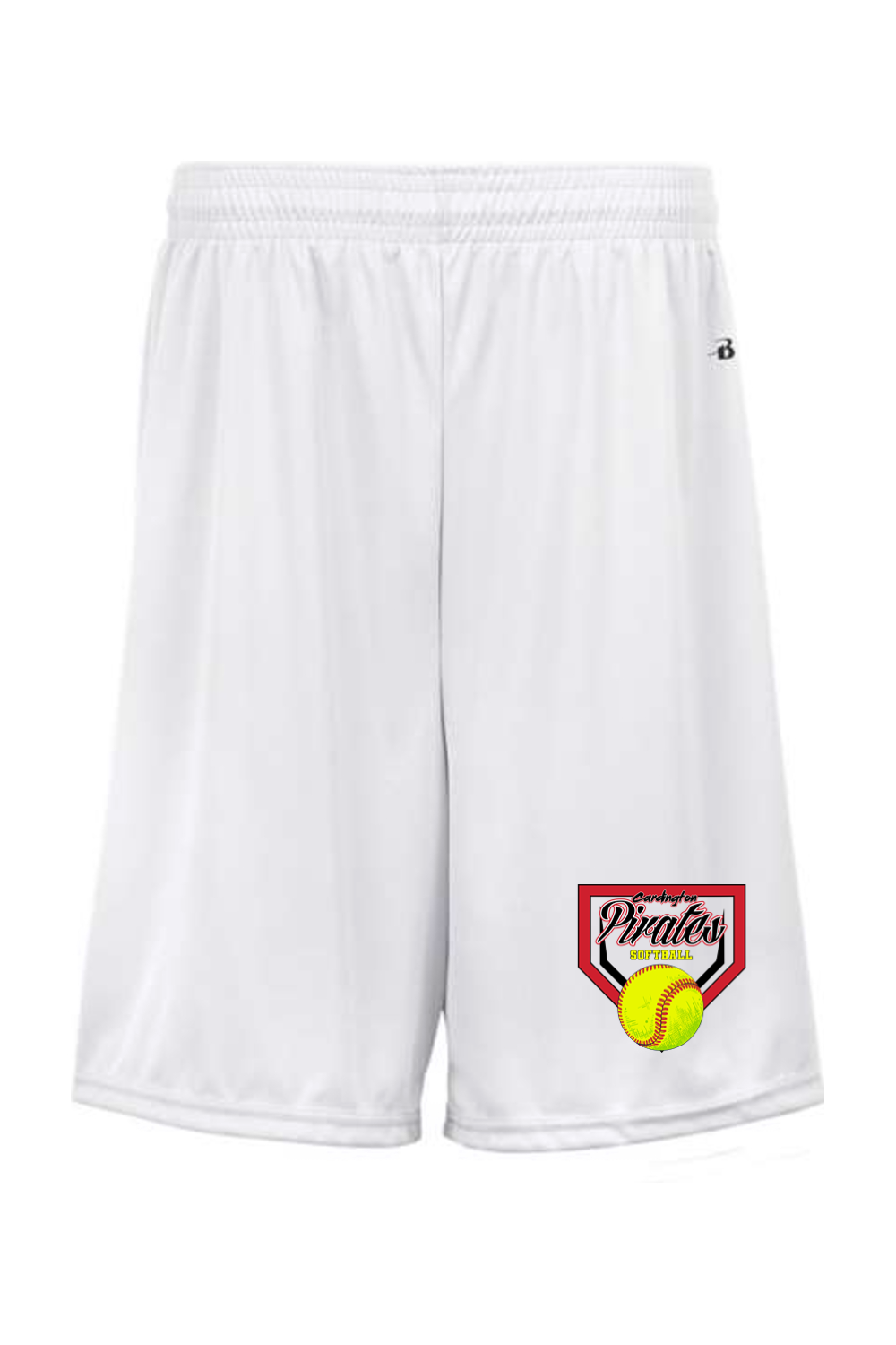 Cardington Pirates Softball DTF 6 Inch Youth Short