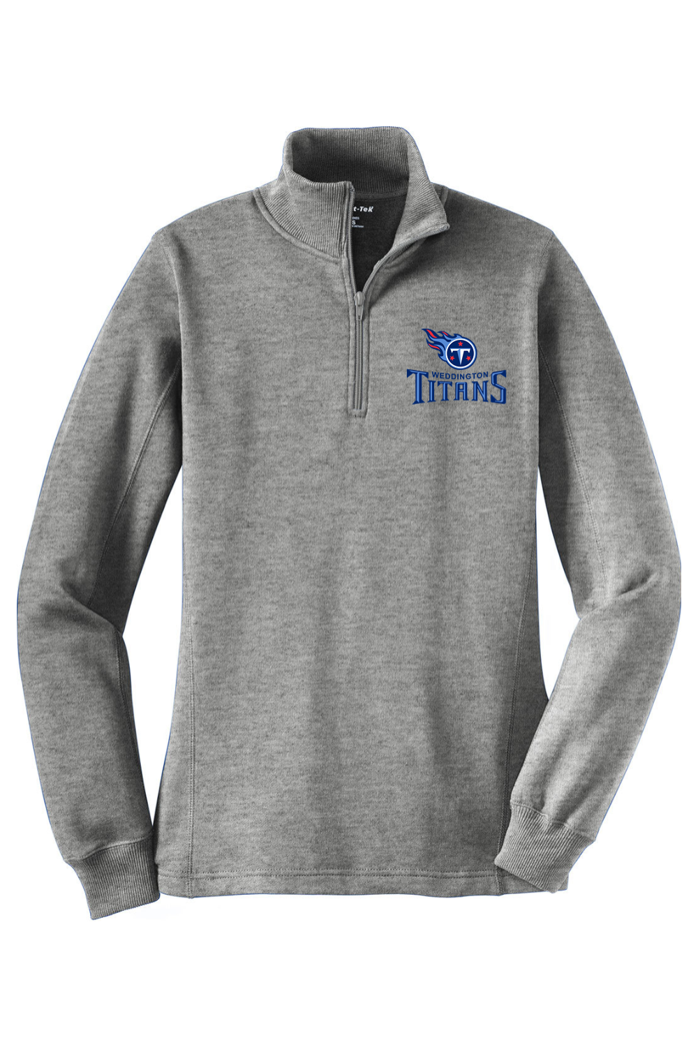 Weddington Titans Football DTF Ladies 1/4-Zip Sweatshirt
