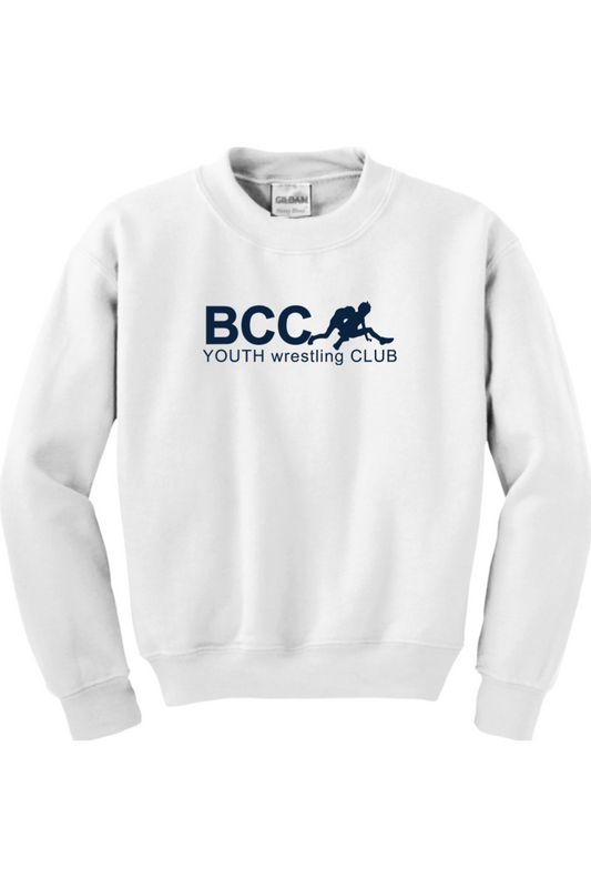 BCC Youth Wrestling YOUTH Heavy Blend Crewneck Sweatshirt