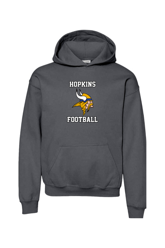 Hopkins Football DTF Youth Heavy Blend Hooded Sweatshirt
