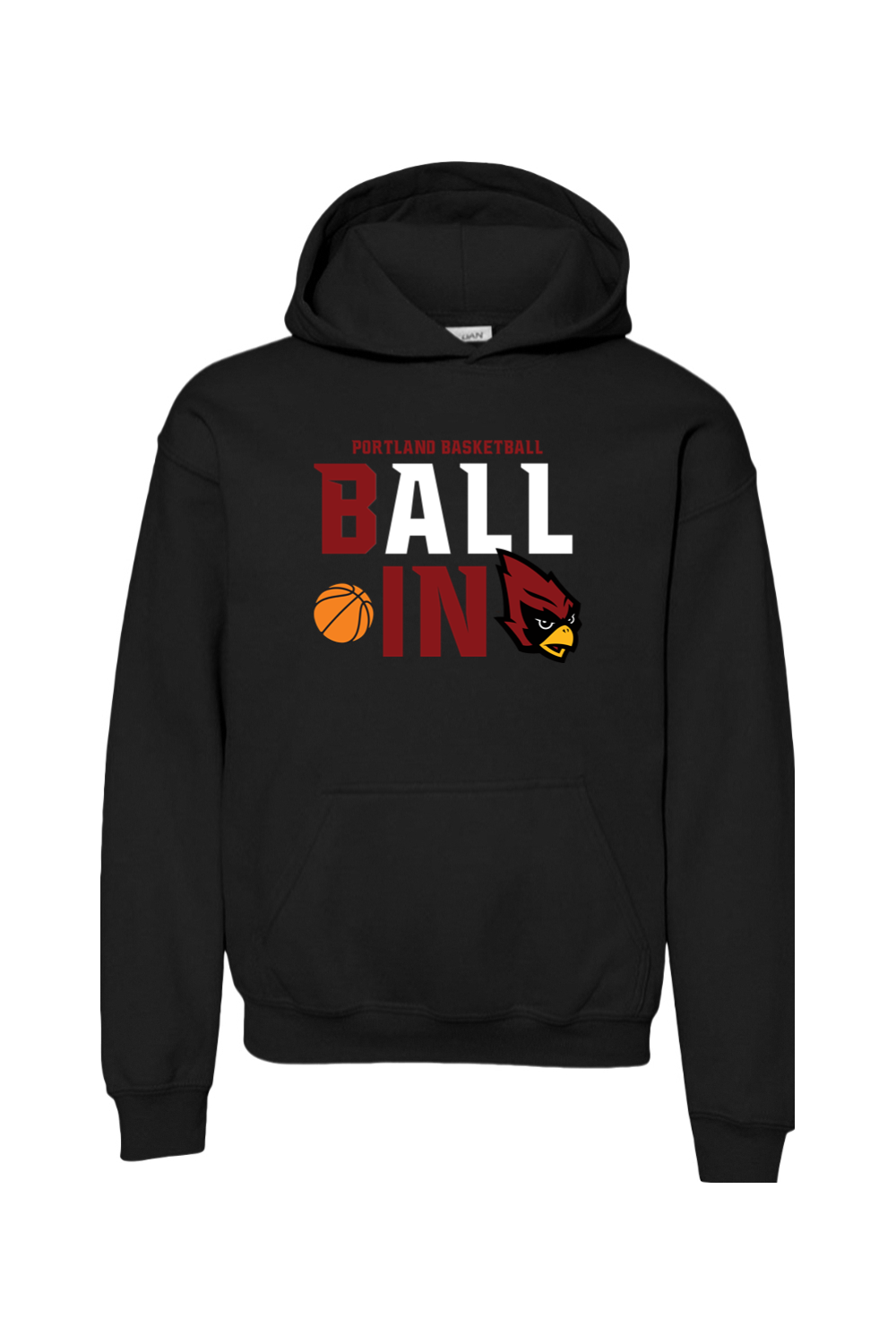 Portland Raider Basketball Youth Heavy Blend Hooded Sweatshirt