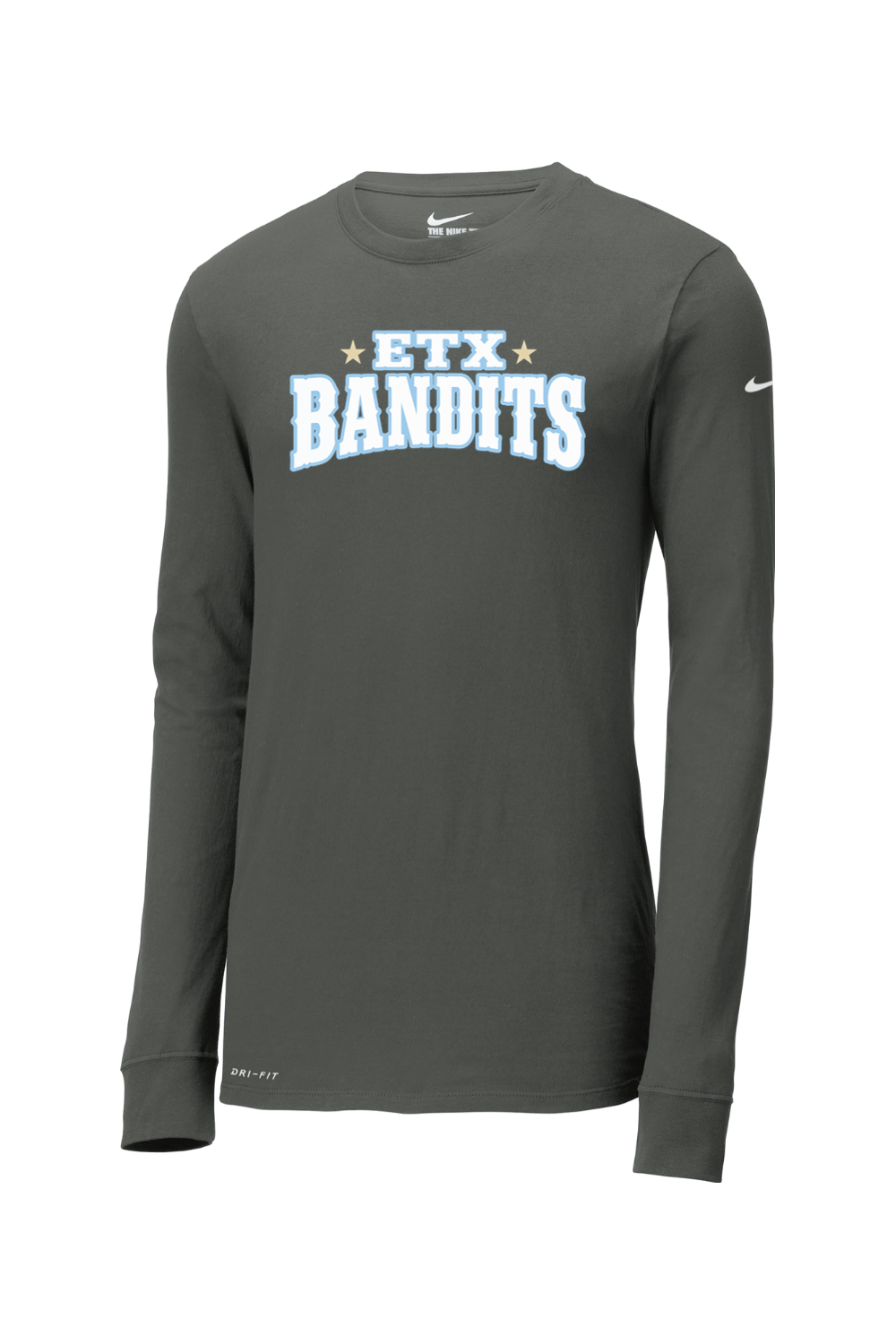 ETX Bandits Baseball DTF Nike Dri-FIT Cotton/Poly Long Sleeve Tee