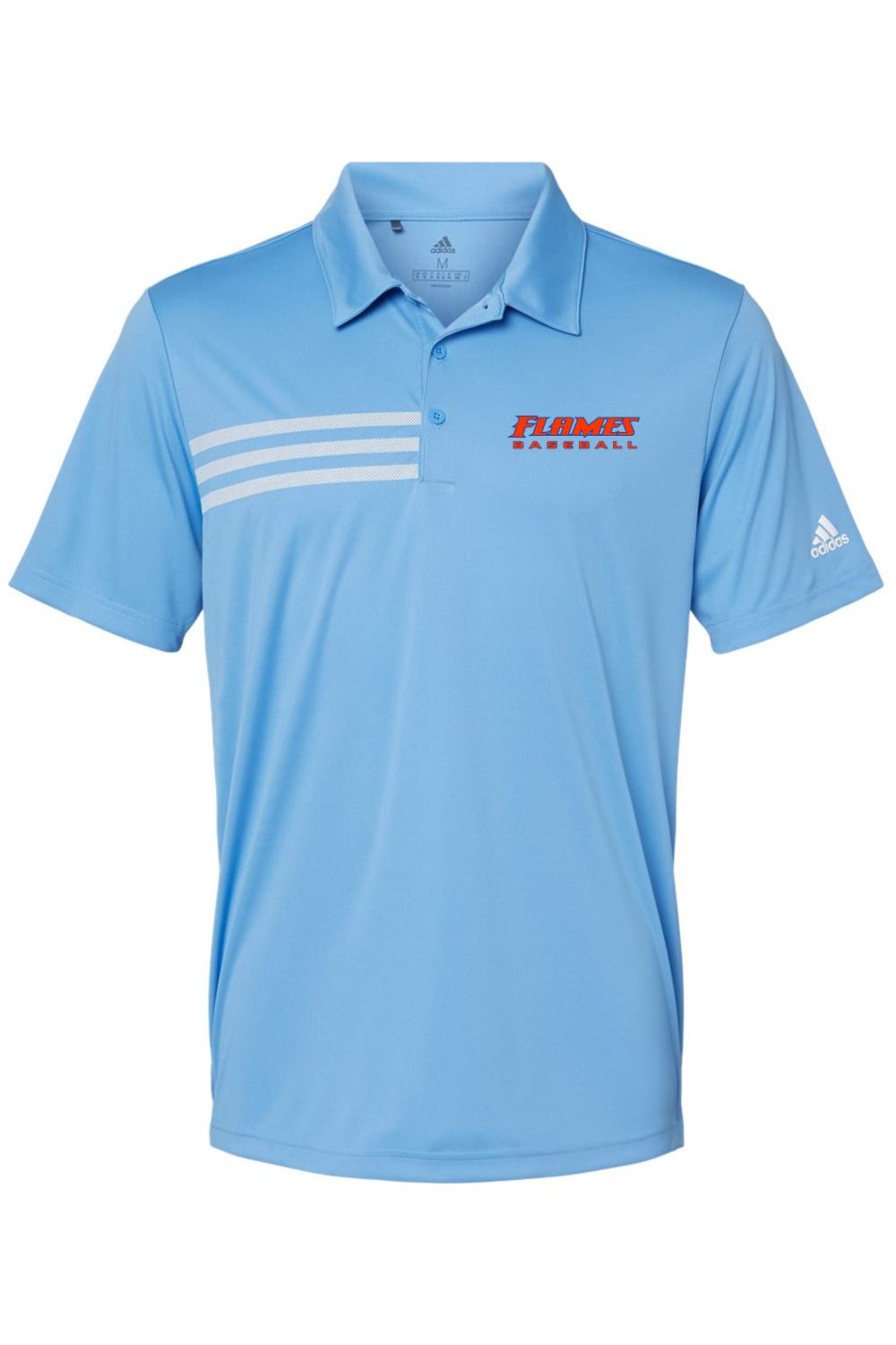 Flames MI Baseball DTF Adidas 3-Stripes Chest Sport Shirt