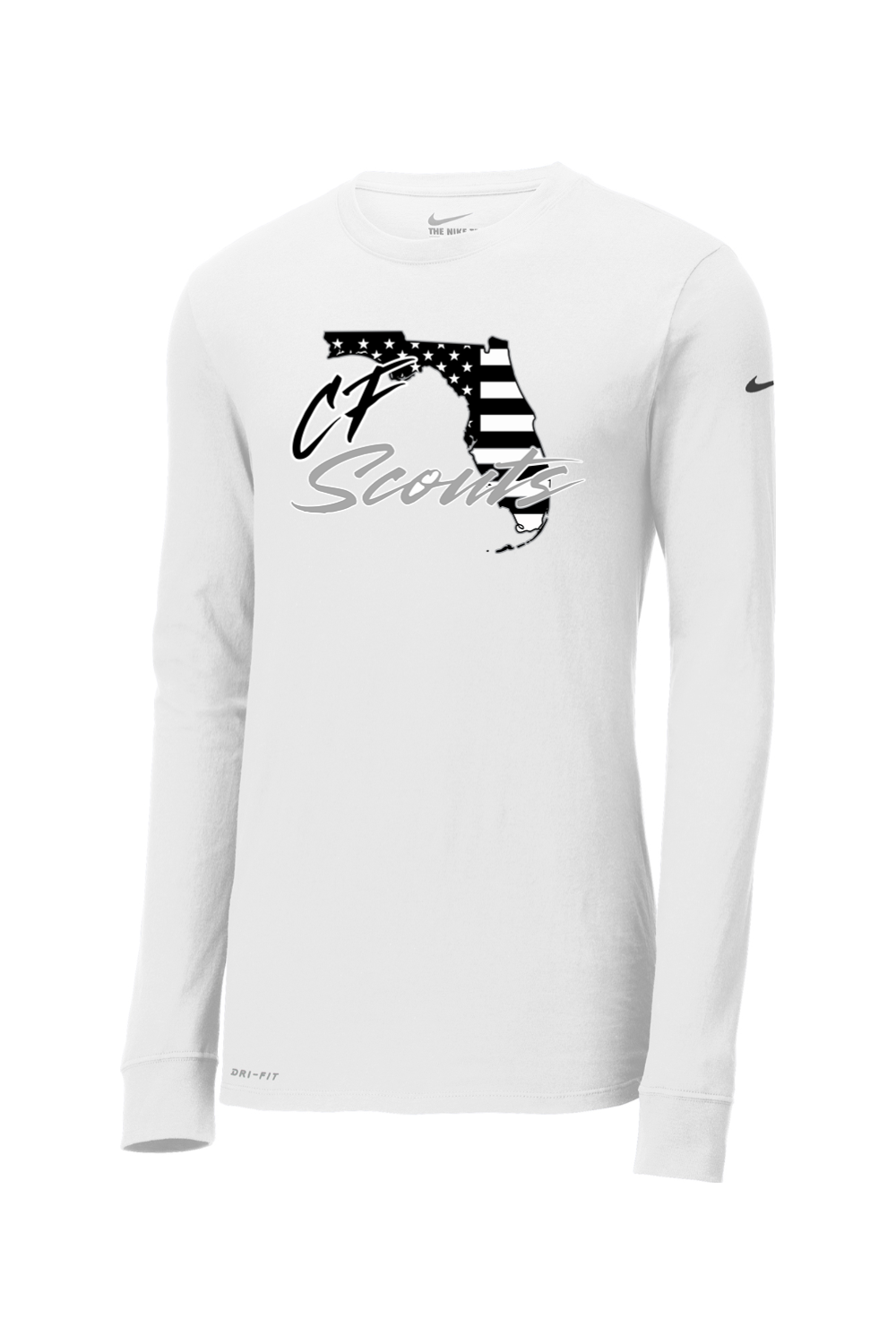CF Scouts Baseball DTF Nike Dri-FIT Cotton/Poly Long Sleeve Tee