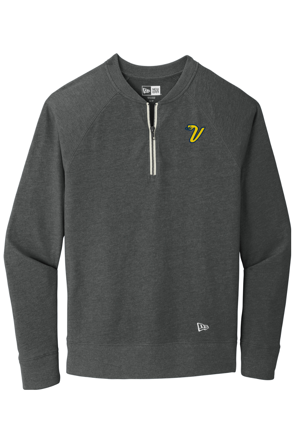 Greencastle Vipers OG New Era Sueded Cotton Blend 1/4-Zip Pullover