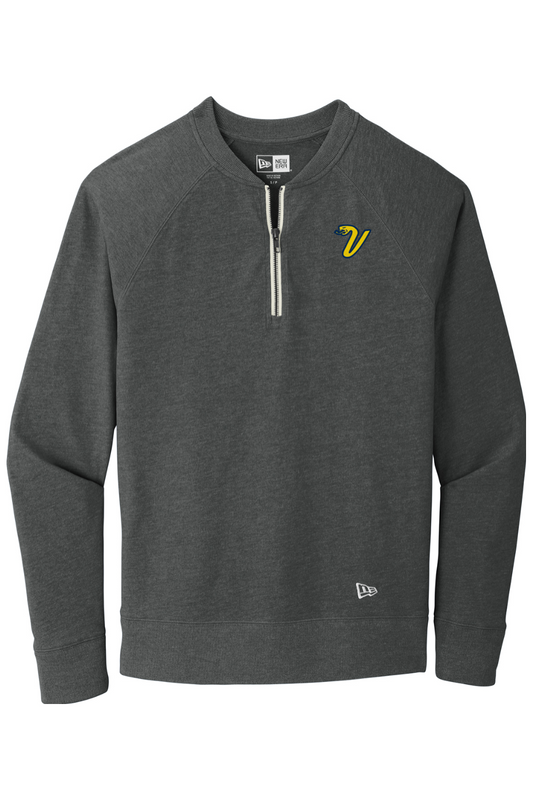 Greencastle Vipers OG New Era Sueded Cotton Blend 1/4-Zip Pullover