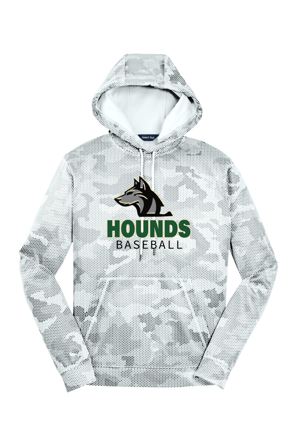 Hounds Baseball Sport-Wick CamoHex Fleece Hooded Pullover