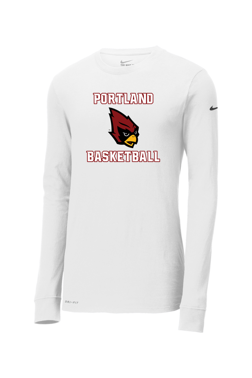 Portland Raider Basketball Nike Dri-FIT Cotton/Poly Long Sleeve Tee