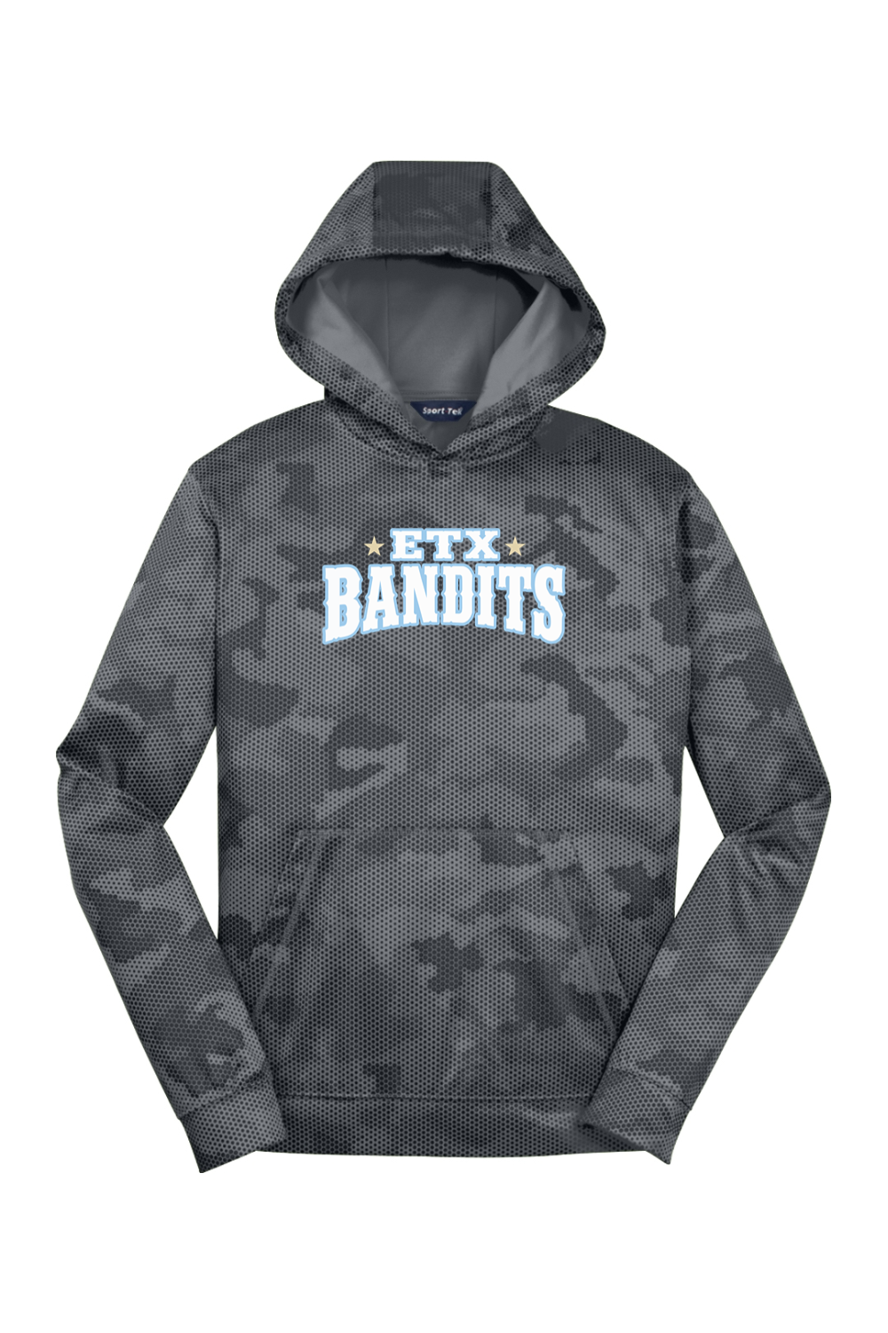 ETX Bandits DTF Youth CamoHex Fleece Hooded Pullover