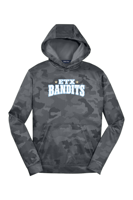 ETX Bandits DTF Youth CamoHex Fleece Hooded Pullover