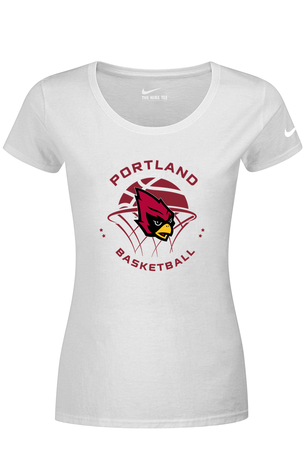 Portland Raider Basketball Nike Ladies Dri-FIT Cotton/Poly Scoop Neck Tee