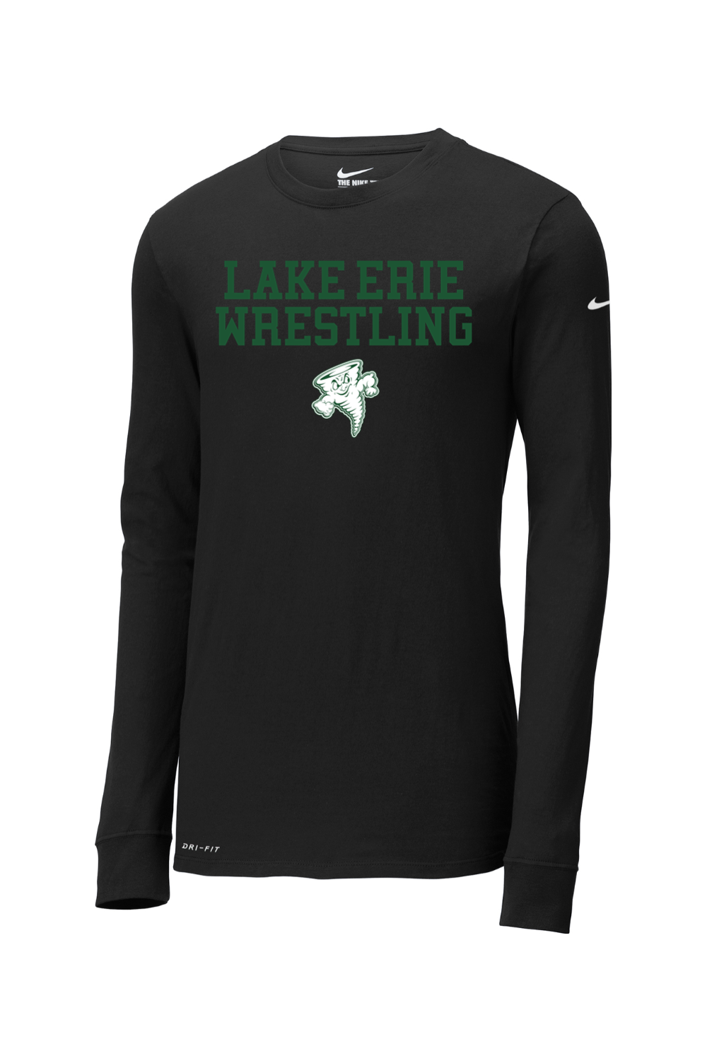 Lake Erie Wrestling DTF Nike Dri-FIT Cotton/Poly Long Sleeve Tee