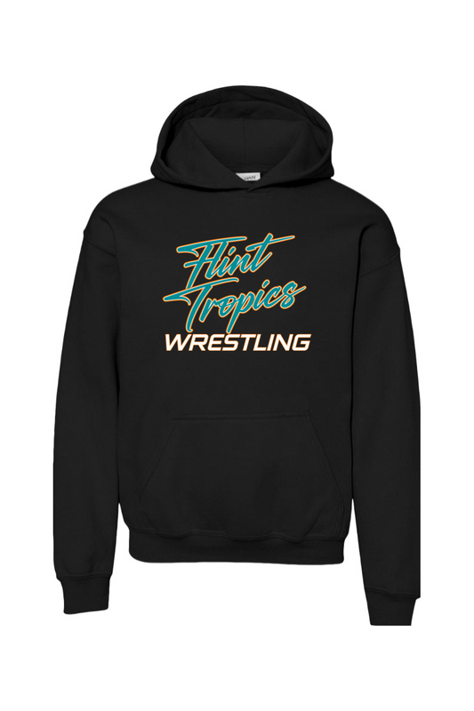 Flint Tropics Wrestling DTF Youth Heavy Blend Hooded Sweatshirt