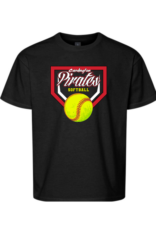 Cardington Pirates Softball DTF Youth Softstyle T-Shirt