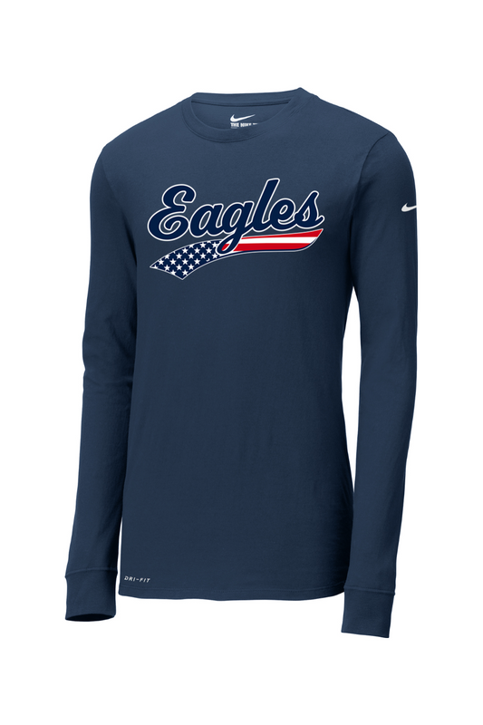 Watervliet Eagles Baseball DTF Nike Dri-FIT Cotton/Poly Long Sleeve Tee