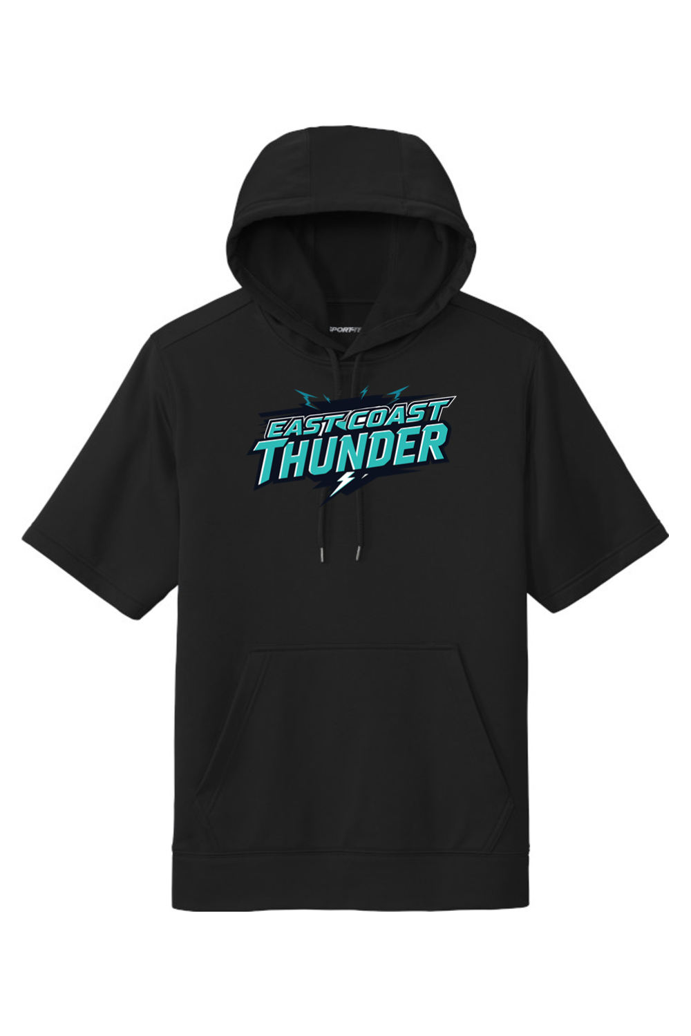 East Coast Thunder DTF Sport-Wick Fleece Short Sleeve Hooded Pullover