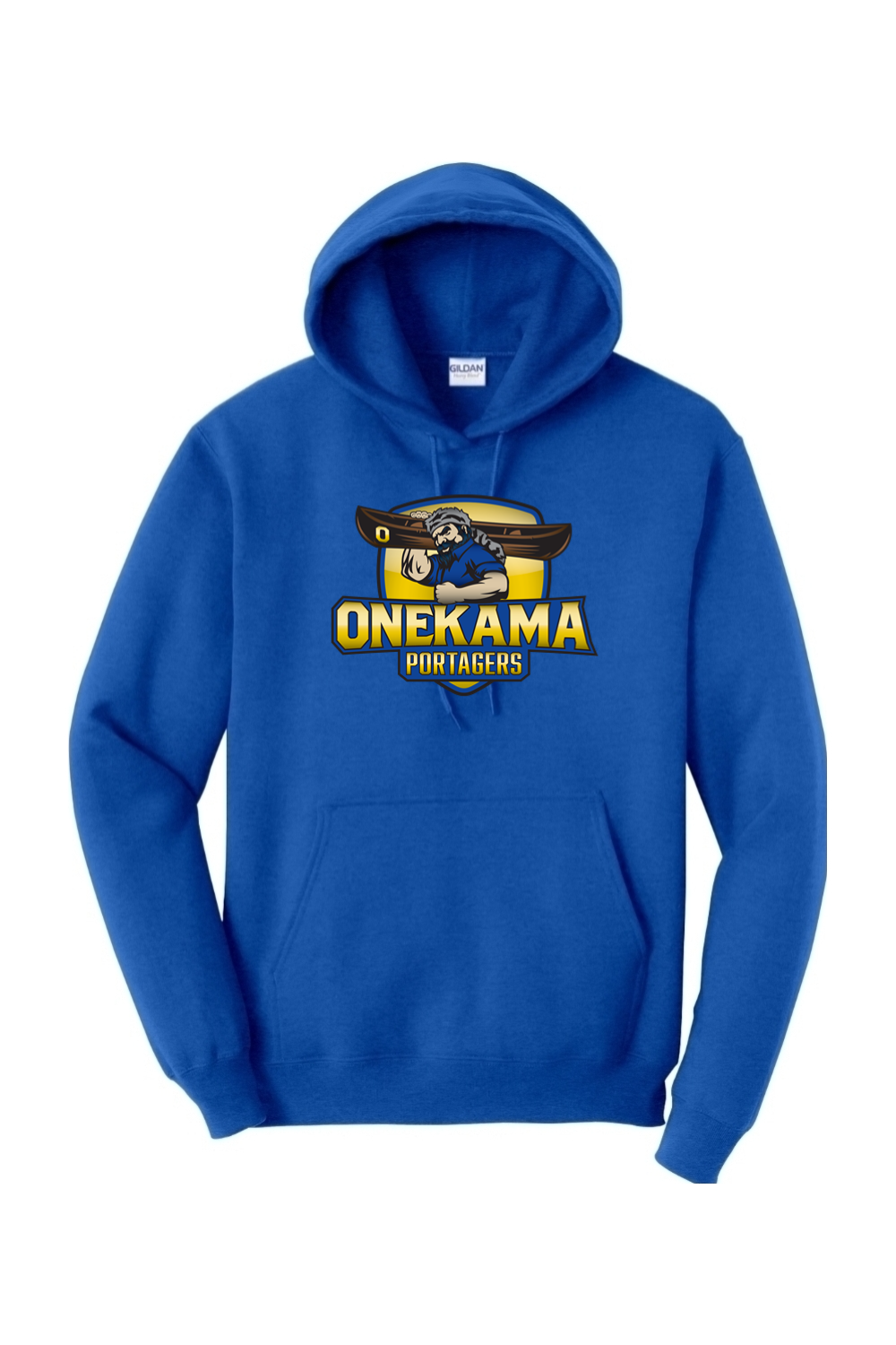 Onekama Portagers Football Heavy Blend Hooded Sweatshirt