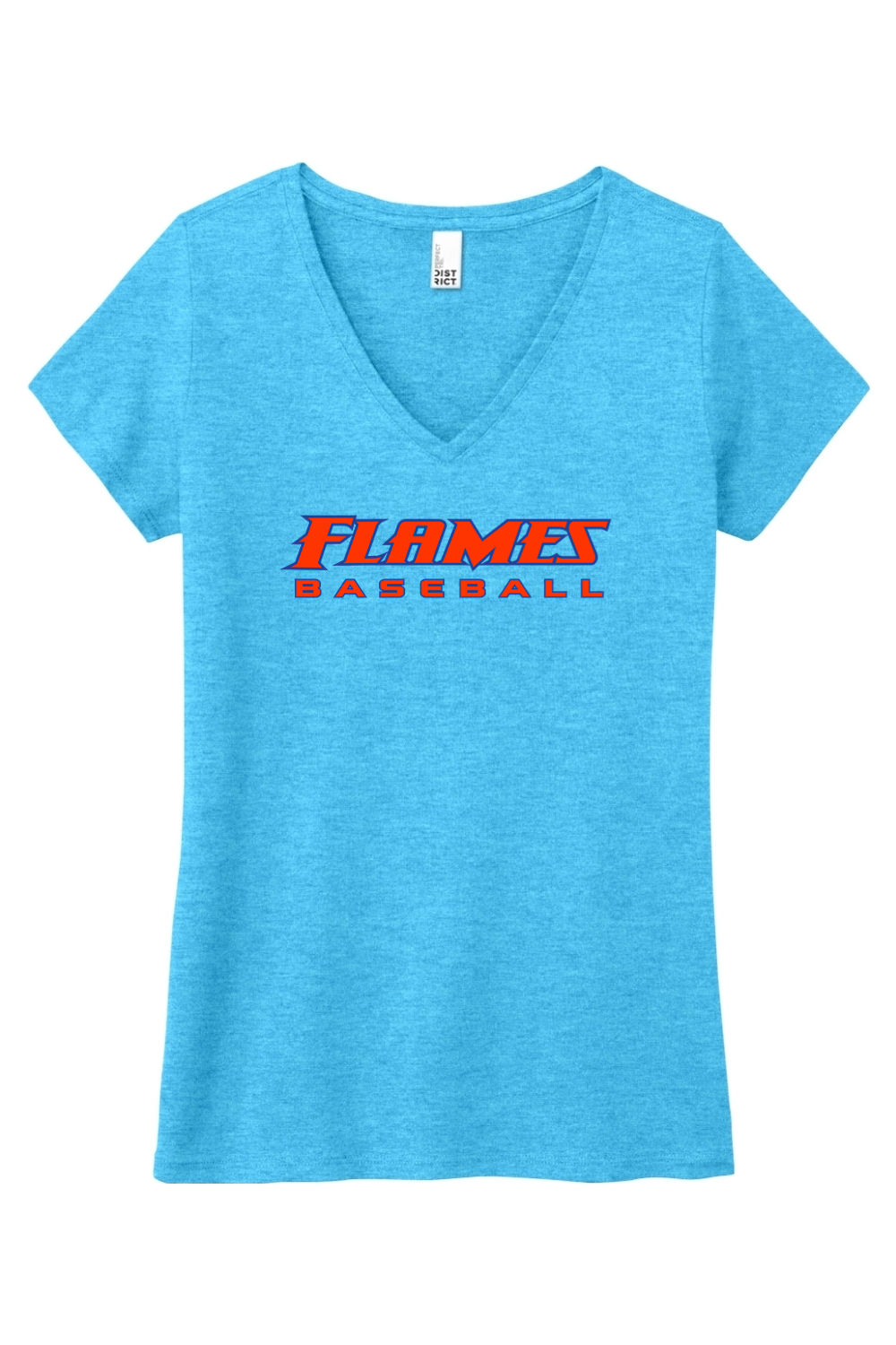 Flames MI Baseball DTF Women’s Perfect Tri V-Neck Tee