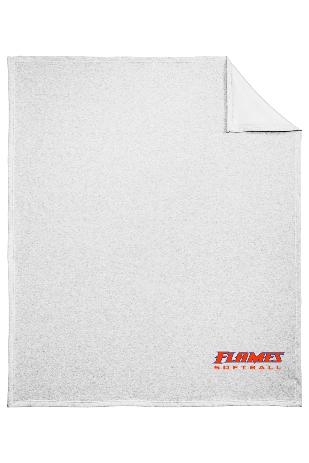 Flames MI Softball DTF Core Fleece Sweatshirt Blanket