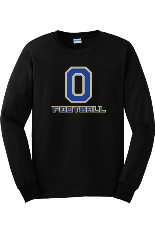 Onekama Portagers Football  Cotton Long Sleeve T-Shirt