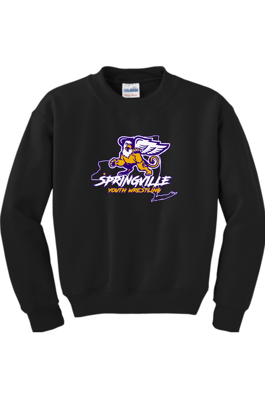 Springville Youth Wrestling YOUTH SIZED Crewneck Sweatshirt