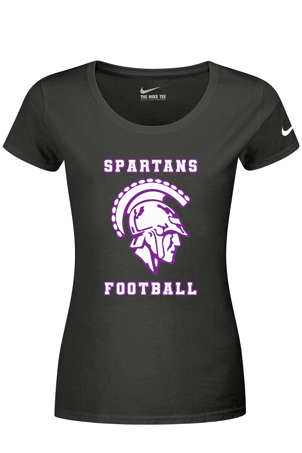 Spartans Football DTF Nike Ladies Dri-FIT Cotton/Poly Scoop Neck Tee
