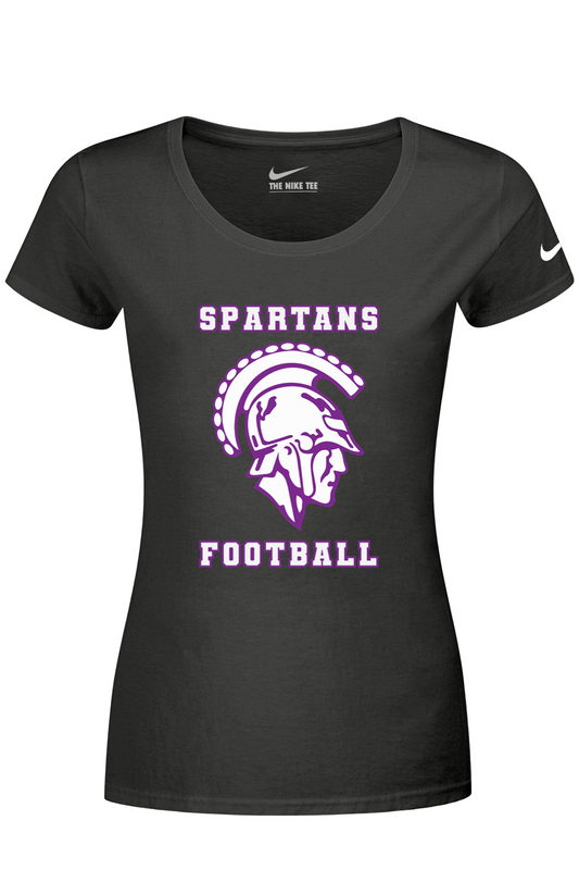 Spartans Football DTF Nike Ladies Dri-FIT Cotton/Poly Scoop Neck Tee