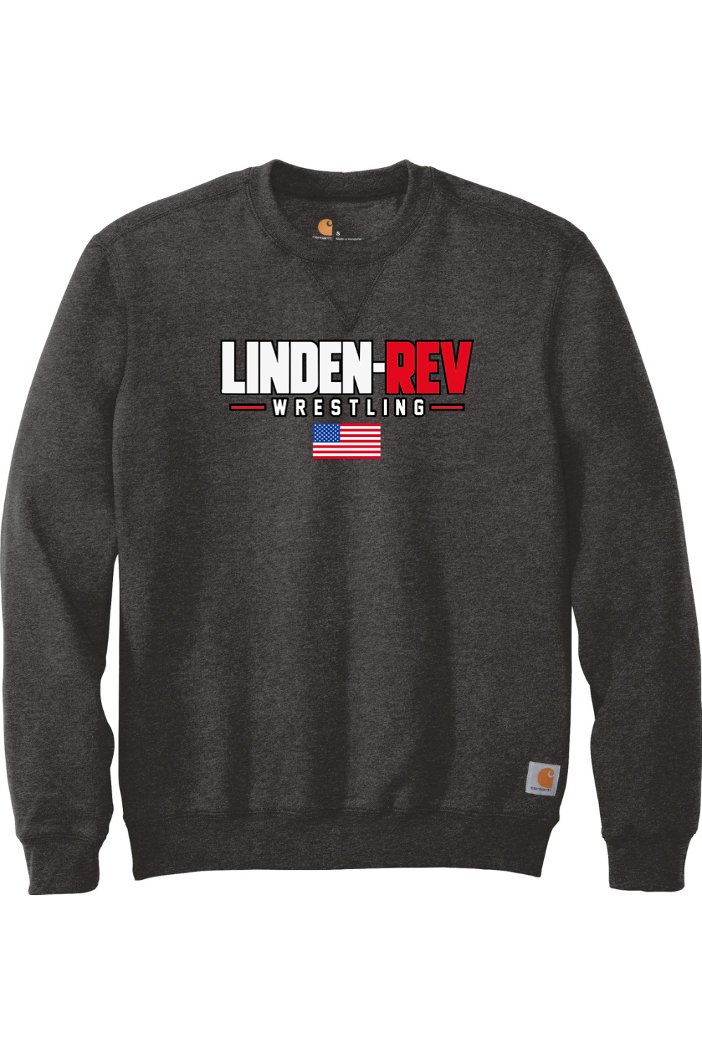Linden Rev Wrestling DTF Carhartt Midweight Crewneck Sweatshirt