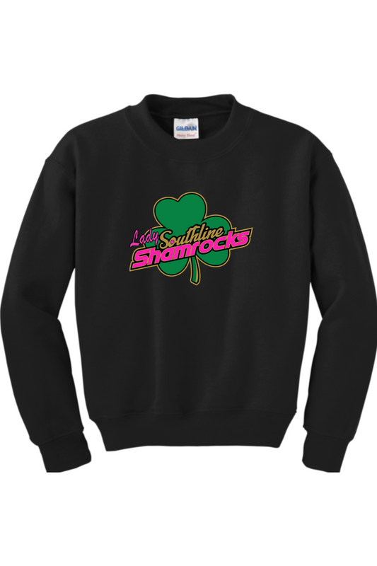 Shamrocks Softball Youth Heavy Blend Crewneck Sweatshirt
