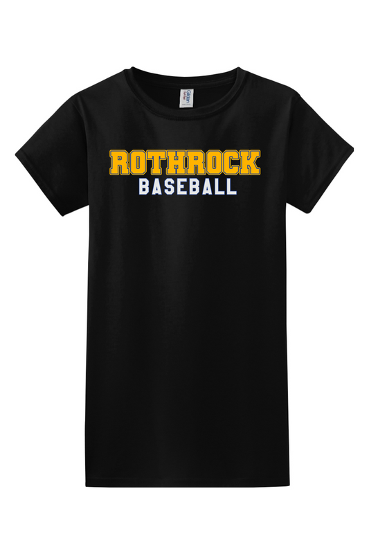 Rothrock Baseball Softstyle Ladies' T-Shirt