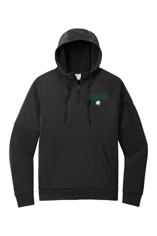 Lake Erie Wrestling DTF Nike Therma-FIT Pocket 1/4-Zip Fleece Hoodie