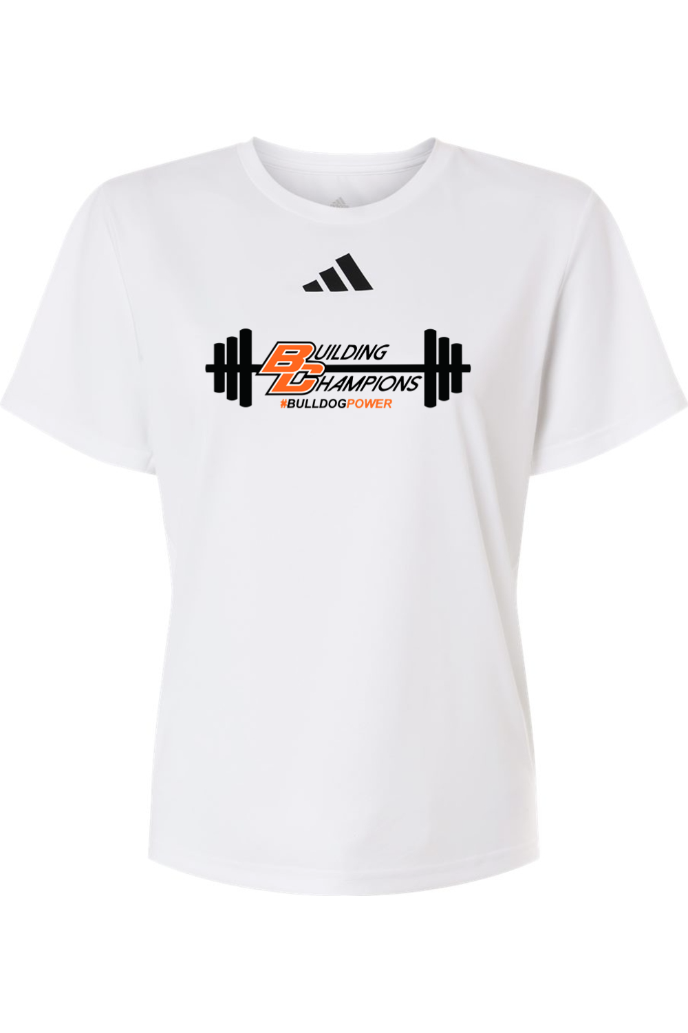 Bulldog Power DTF Adidas Women's Pregame T-Shirt