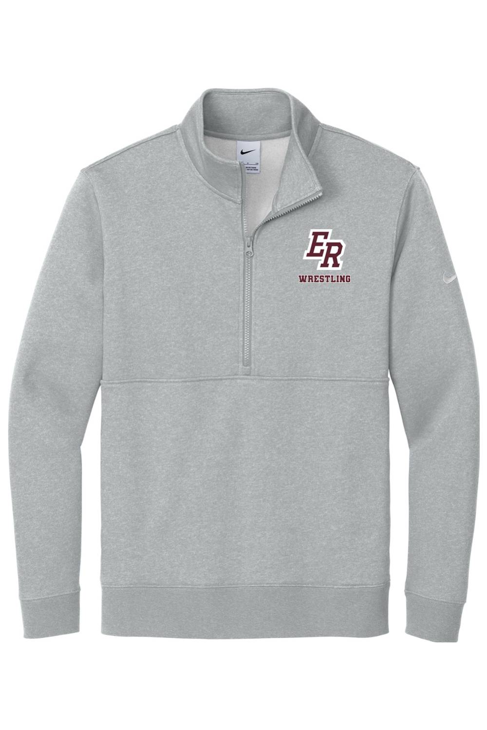 Eaton Rapids Wrestling DTF Nike Club Fleece Sleeve Swoosh 1/2-Zip