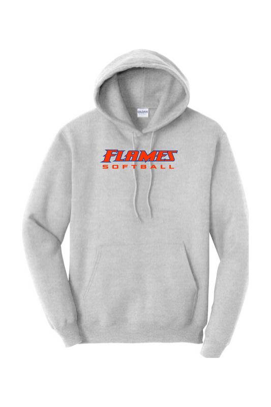 Flames MI Softball DTF Heavy Blend Hooded Sweatshirt