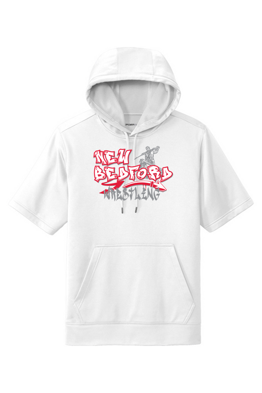 New Bedford Wrestling DTF Fleece Short Sleeve Hooded Pullover