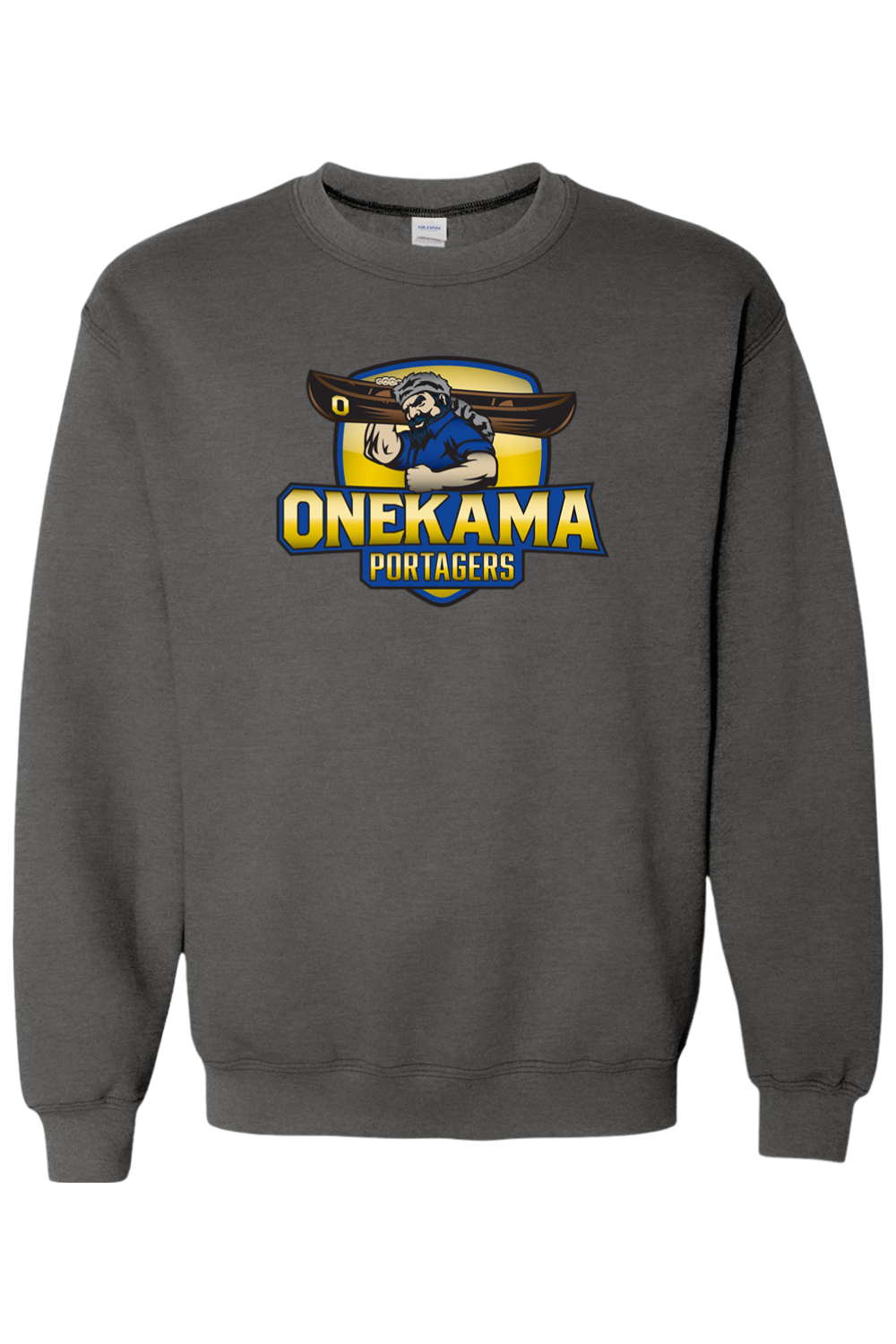 Onekama Portagers Football Heavy Blend Crewneck Sweatshirt