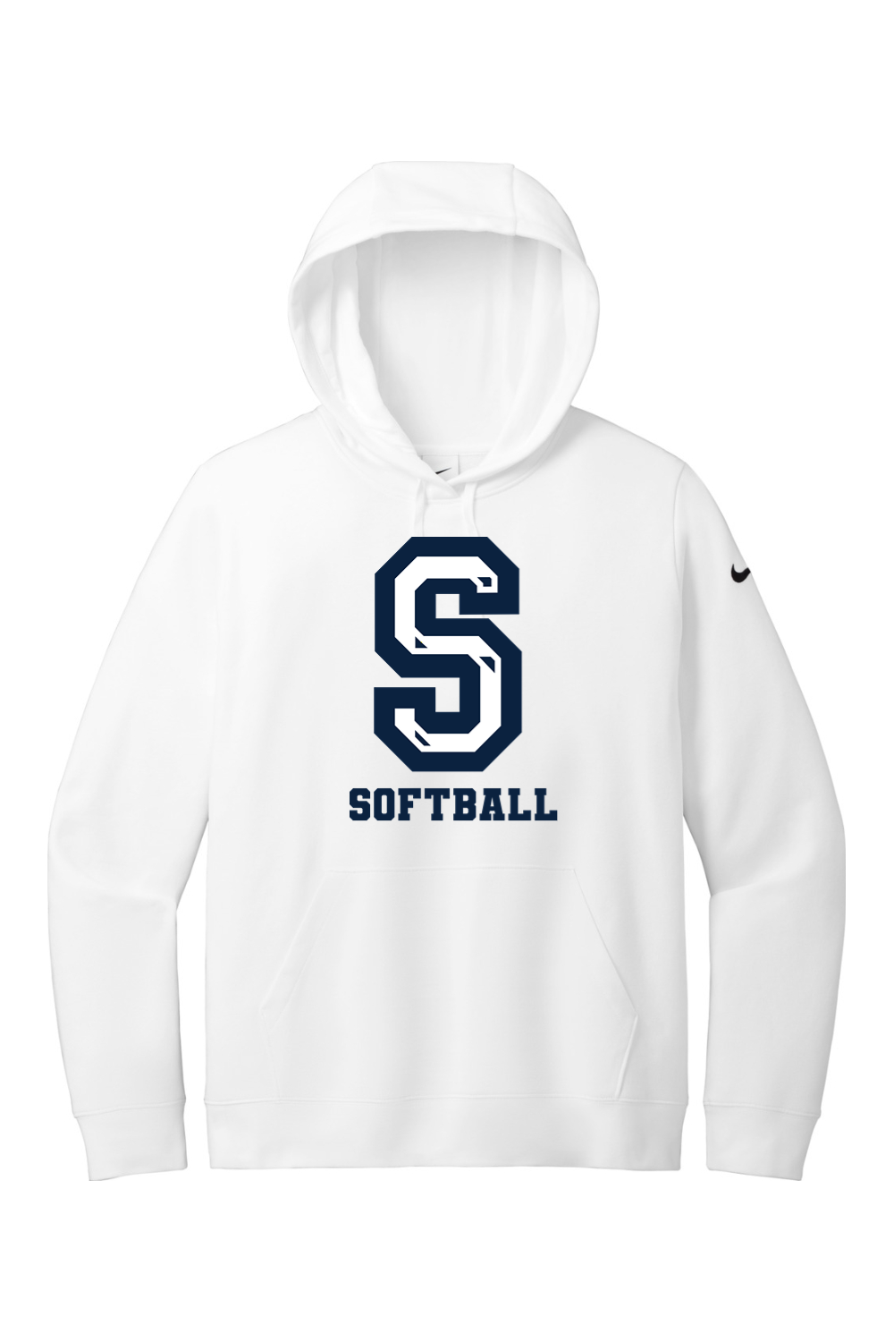 Sluggers Softball DTF Nike Ladies Club Fleece Sleeve Swoosh Pullover Hoodie
