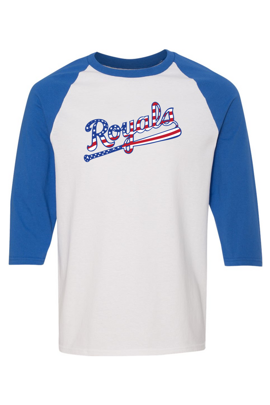 Richmond Royals 10U Heavy Cotton Raglan Three-Quarter Sleeve T-Shirt