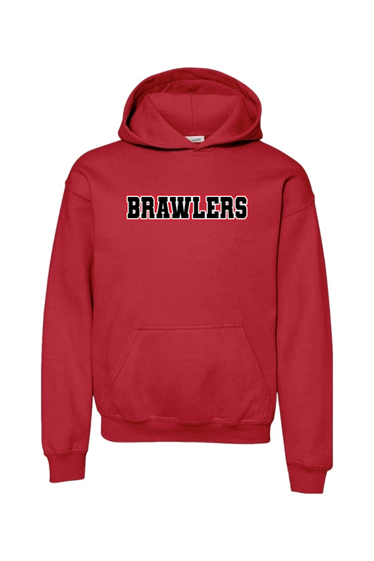 Brawlers Baseball Youth Heavy Blend Hooded Sweatshirt