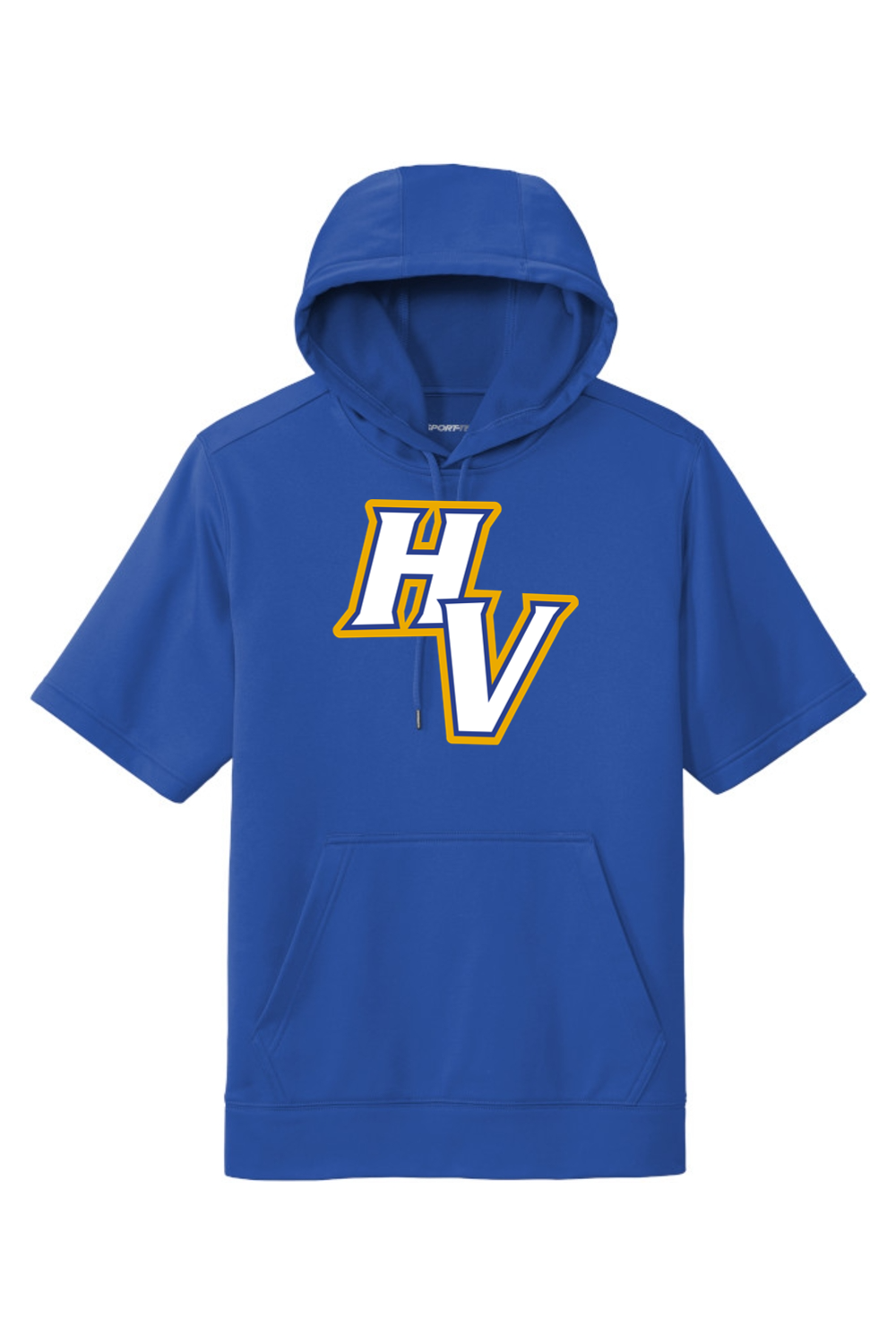 Hopkins High School Football DTF Fleece Short Sleeve Hooded Pullover