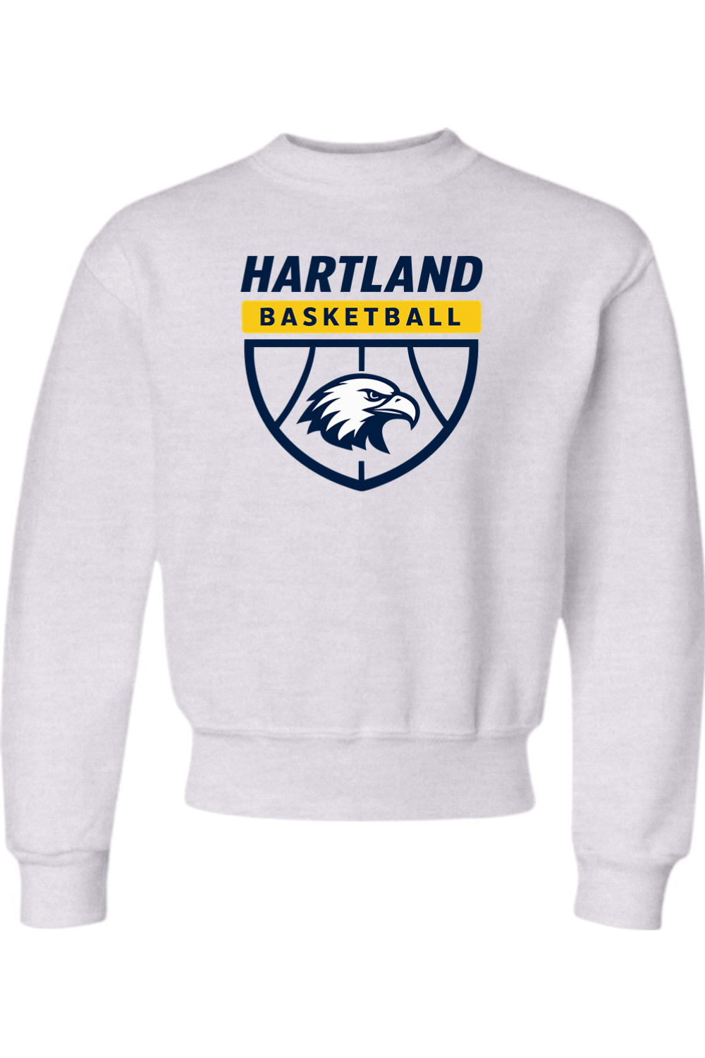 Hartland Basketball Youth NuBlend Crewneck Sweatshirt