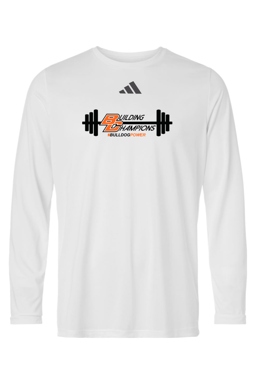 Bulldog Power DTF Adidas Men's Pregame Long Sleeve T-Shirt
