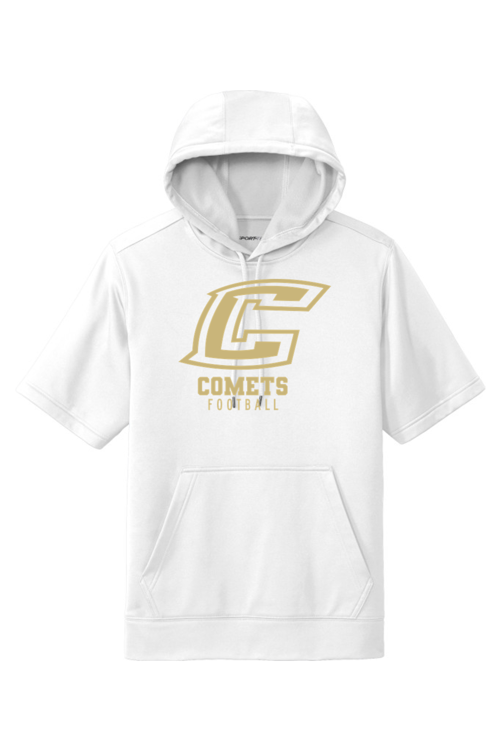 Comets Football DTF Fleece Short Sleeve Hooded Pullover