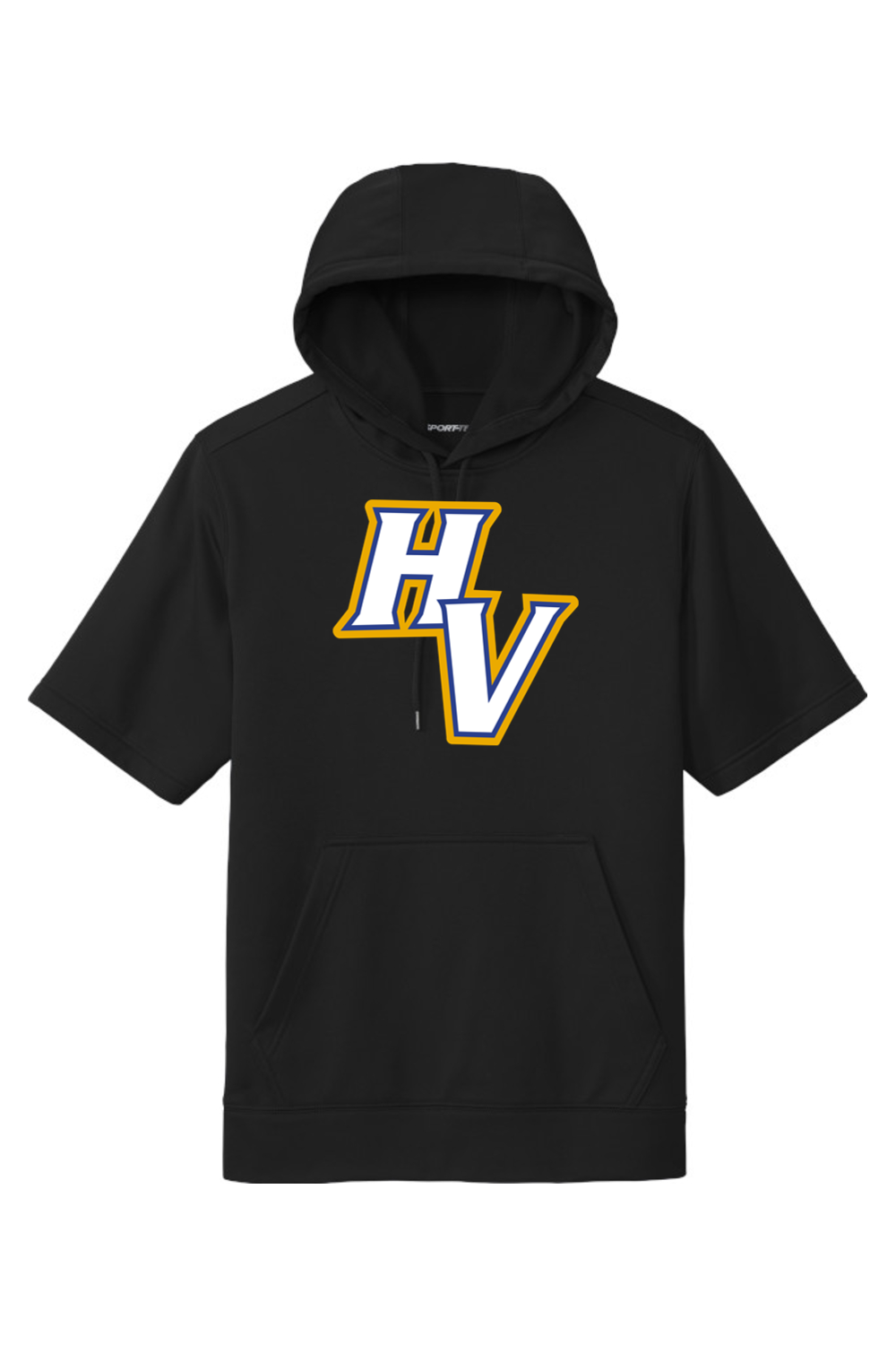 Hopkins High School Football DTF Fleece Short Sleeve Hooded Pullover