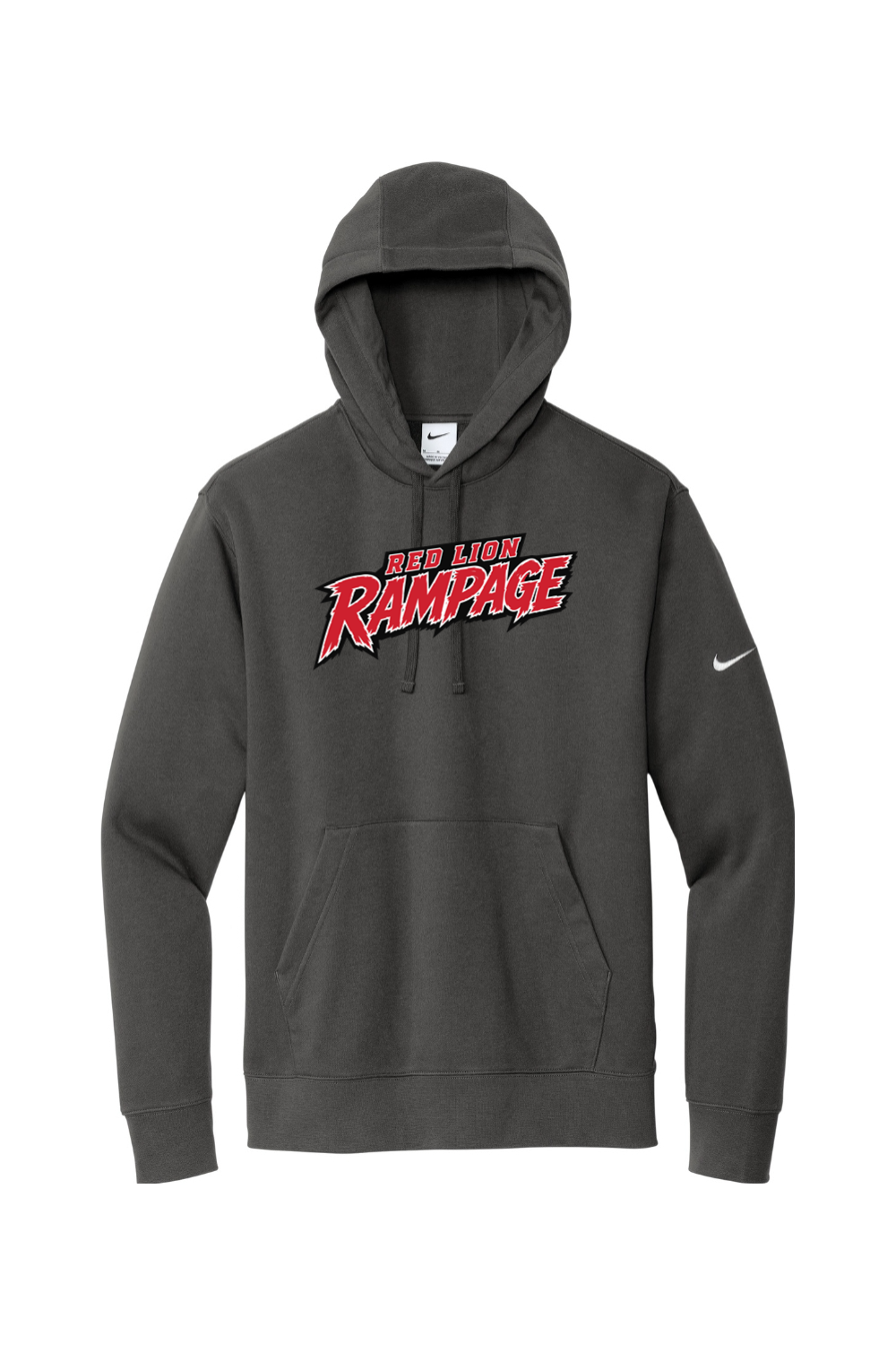 Red Lion Rampage DTF Nike Club Fleece Sleeve Swoosh Pullover Hoodie