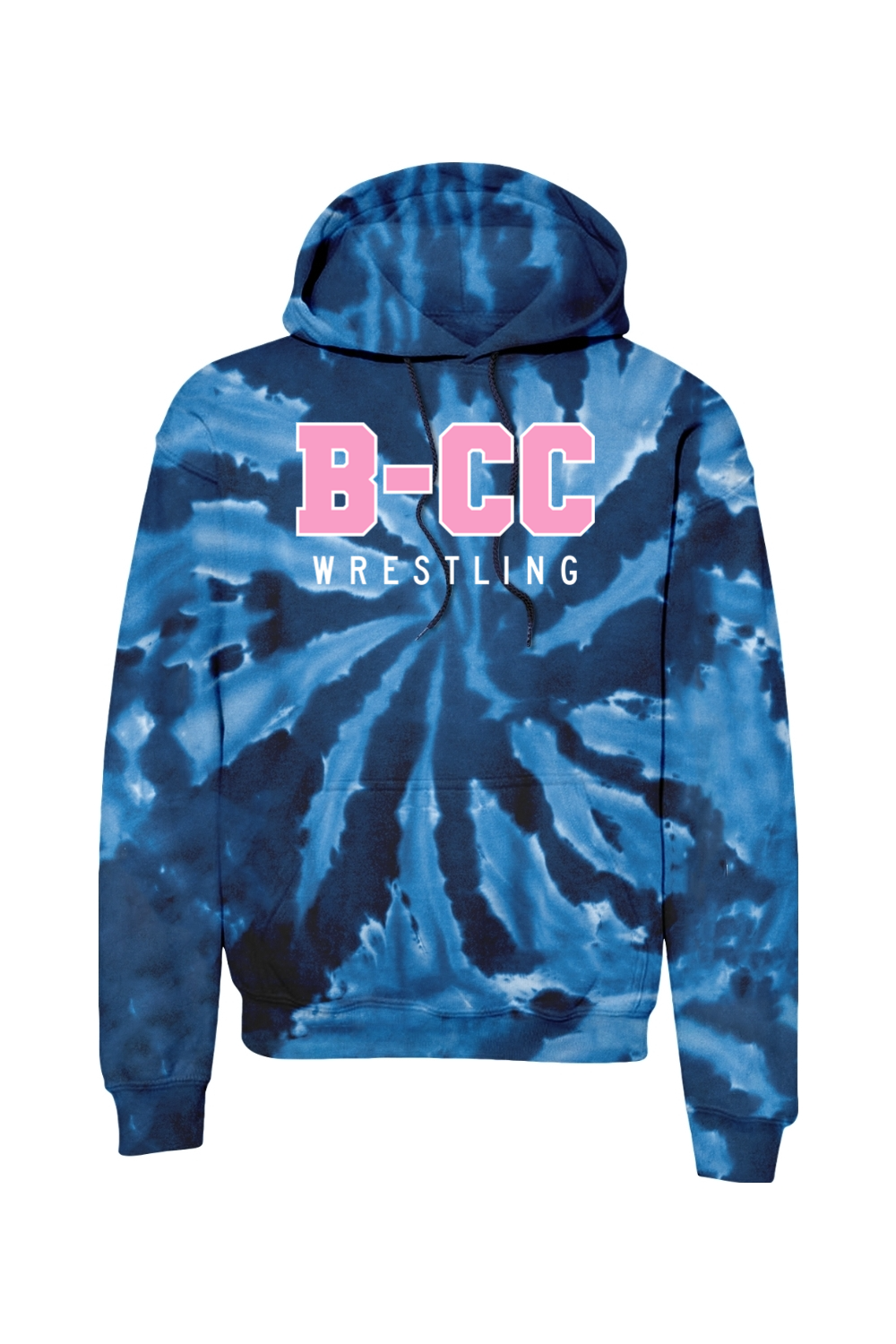 B-CC Wrestling DTF Tie-Dye Pullover Hooded Sweatshirt