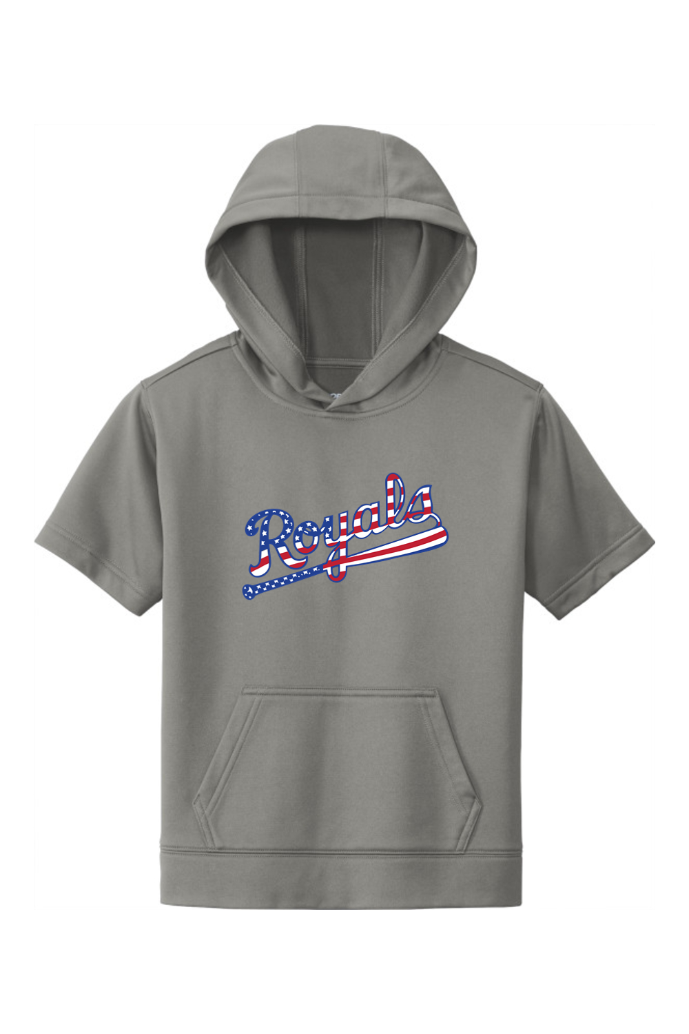 Richmond Royals 10U Youth Sport-Wick Fleece Short Sleeve Hooded Pullover