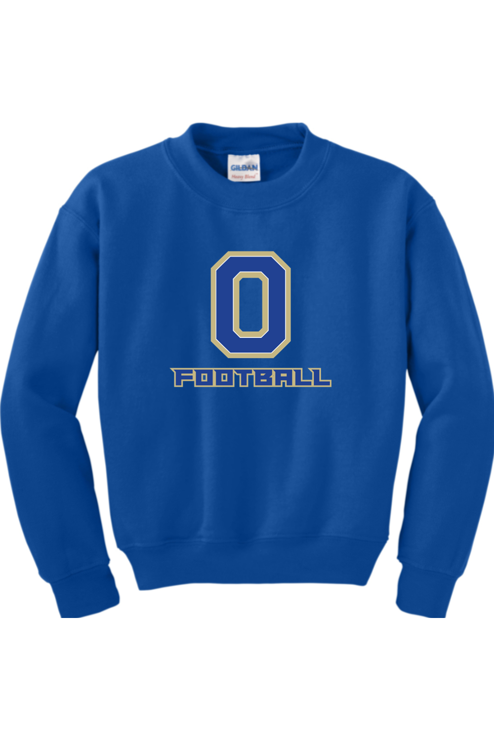 Onekama Portagers Football Youth Heavy Blend Crewneck Sweatshirt