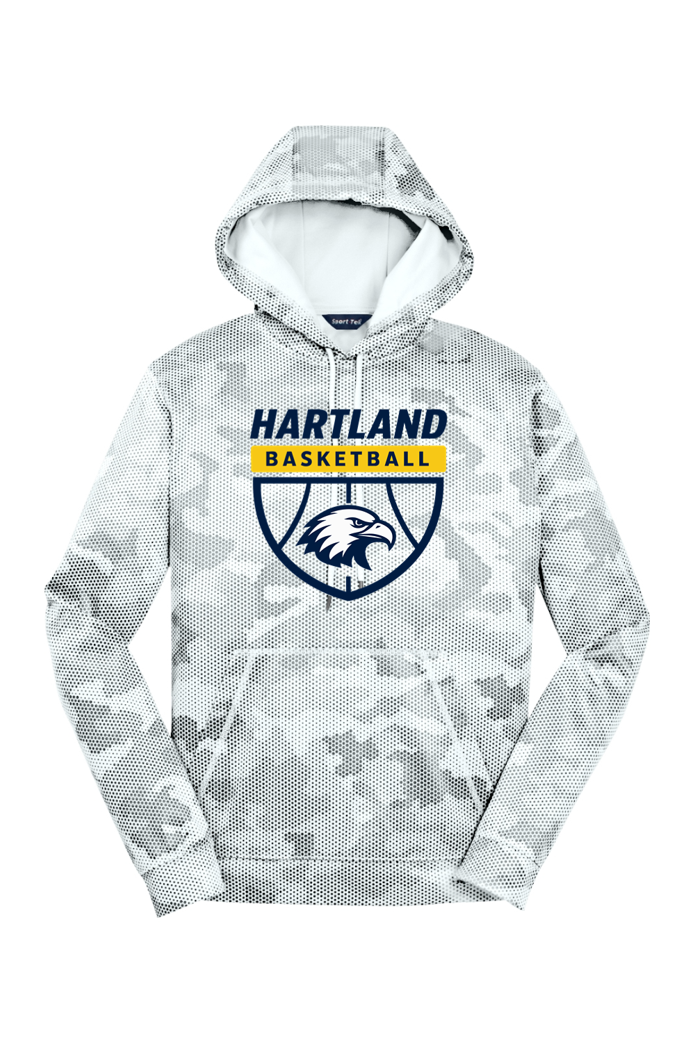 Hartland Basketball Sport-Wick CamoHex Fleece Hooded Pullover