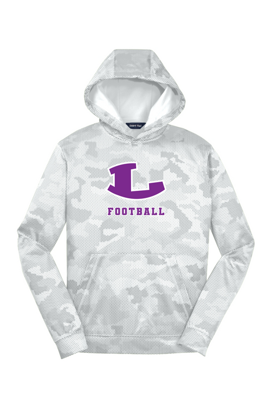 Spartans Football DTF Youth CamoHex Fleece Hooded Pullover